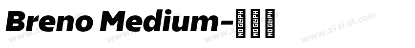 Breno Medium字体转换